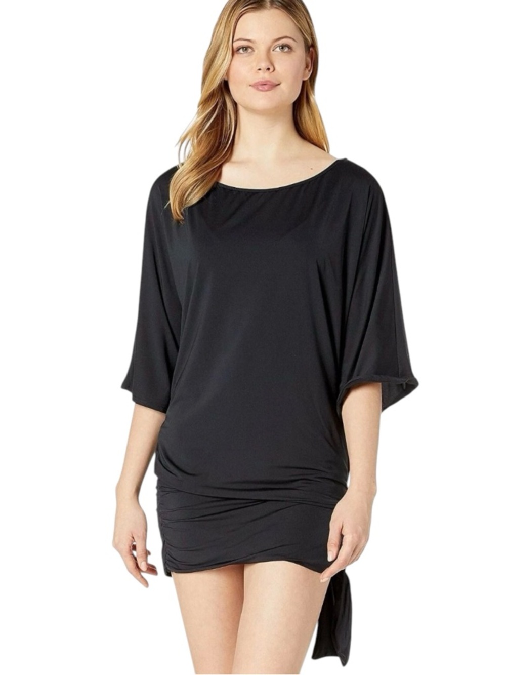 Michael Kors Black Side-Tie Swim Cover-Up Tunic NWT - Picture 2 of 4